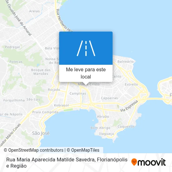 Rua Maria Aparecida Matilde Savedra mapa