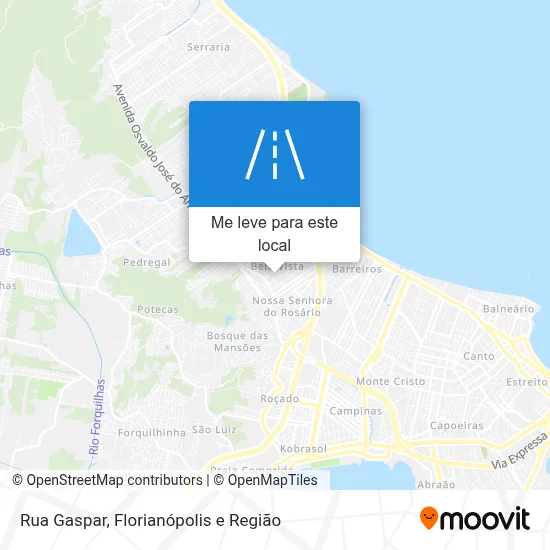 Rua Gaspar mapa