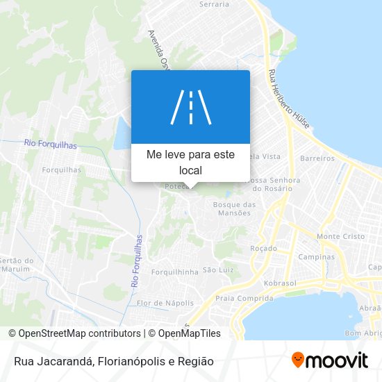 Rua Jacarandá mapa