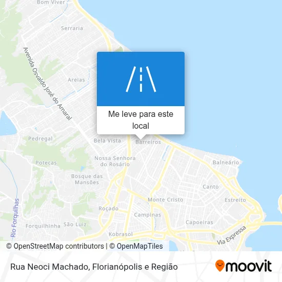 Rua Neoci Machado mapa