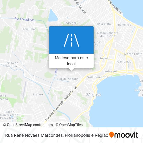 Rua Renê Novaes Marcondes mapa