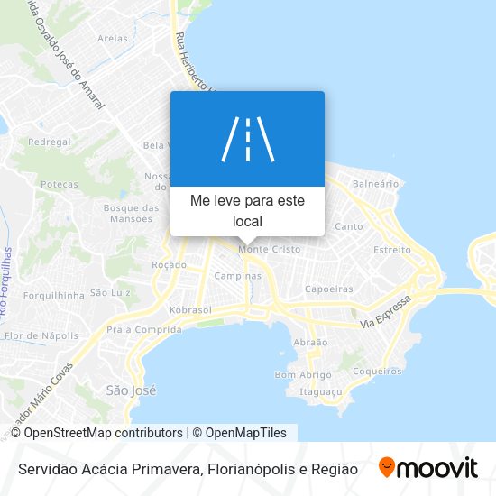 Servidão Acácia Primavera mapa