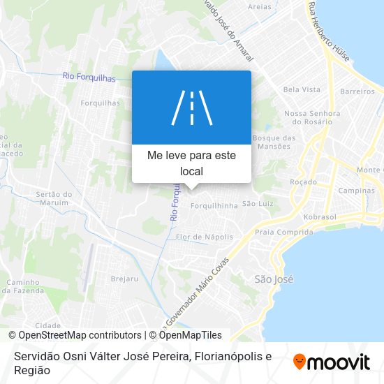 Servidão Osni Válter José Pereira mapa