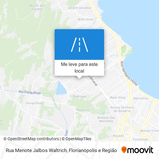 Rua Menote Jalbos Waltrich mapa