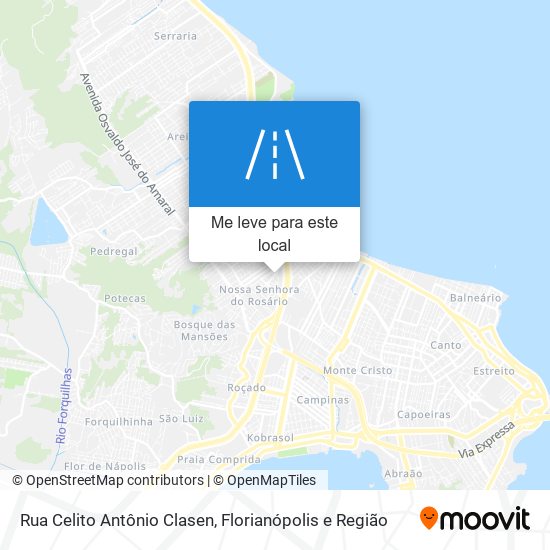 Rua Celito Antônio Clasen mapa