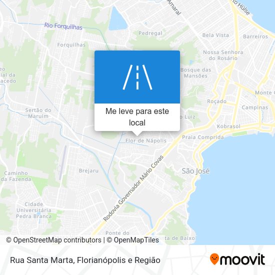 Rua Santa Marta mapa