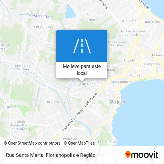 Rua Santa Marta mapa