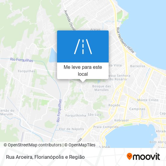 Rua Aroeira mapa