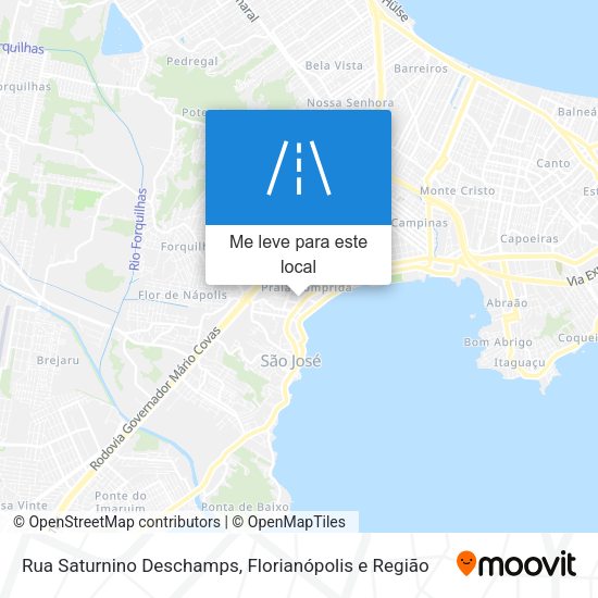 Rua Saturnino Deschamps mapa