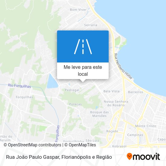 Rua João Paulo Gaspar mapa