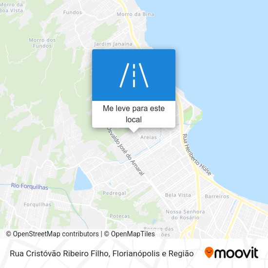 Rua Cristóvão Ribeiro Filho mapa