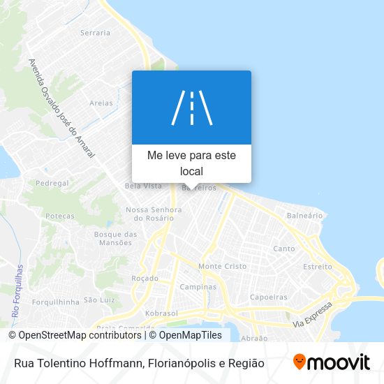 Rua Tolentino Hoffmann mapa