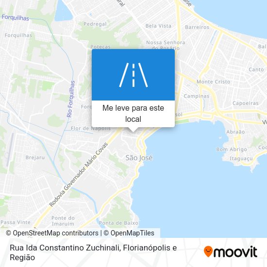 Rua Ida Constantino Zuchinali mapa