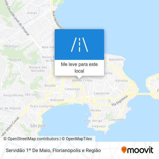 Servidão 1º De Maio mapa