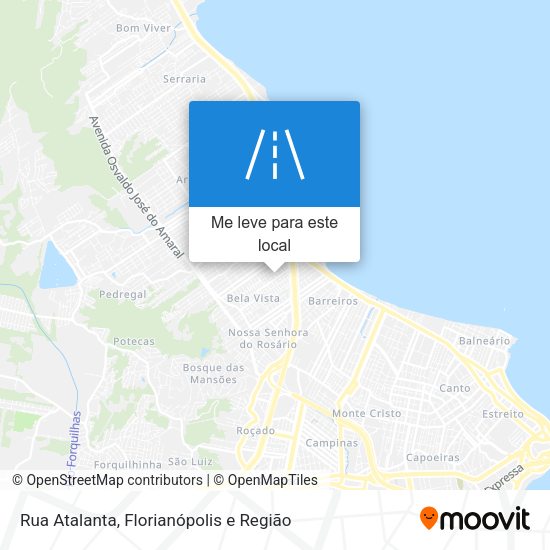 Rua Atalanta mapa