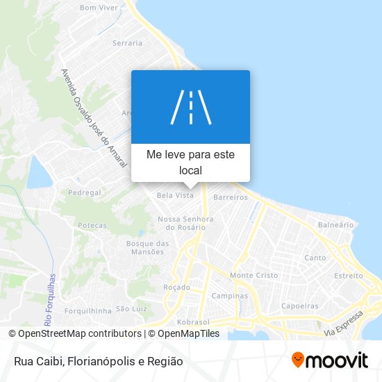 Rua Caibi mapa