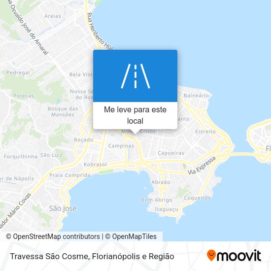 Travessa São Cosme mapa