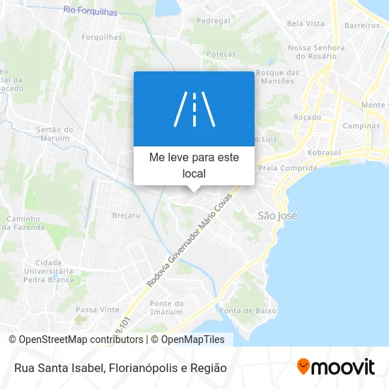 Rua Santa Isabel mapa