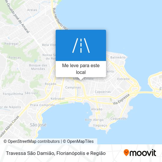 Travessa São Damião mapa