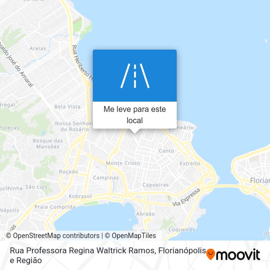Rua Professora Regina Waltrick Ramos mapa
