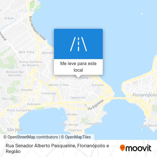 Rua Senador Alberto Pasqualine mapa