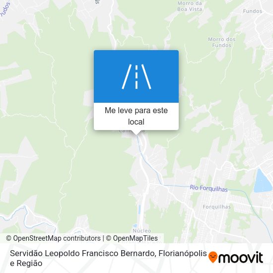 Servidão Leopoldo Francisco Bernardo mapa
