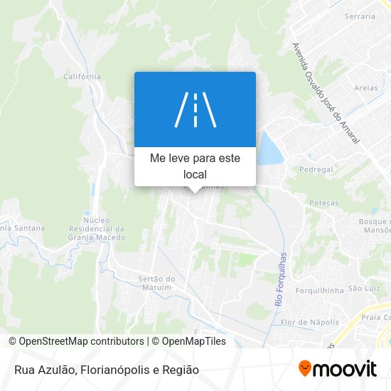 Rua Azulão mapa