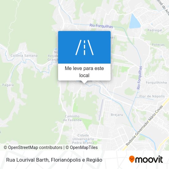 Rua Lourival Barth mapa