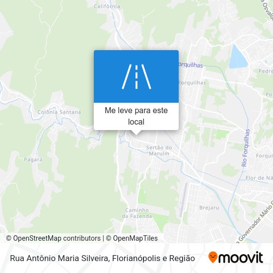 Rua Antônio Maria Silveira mapa
