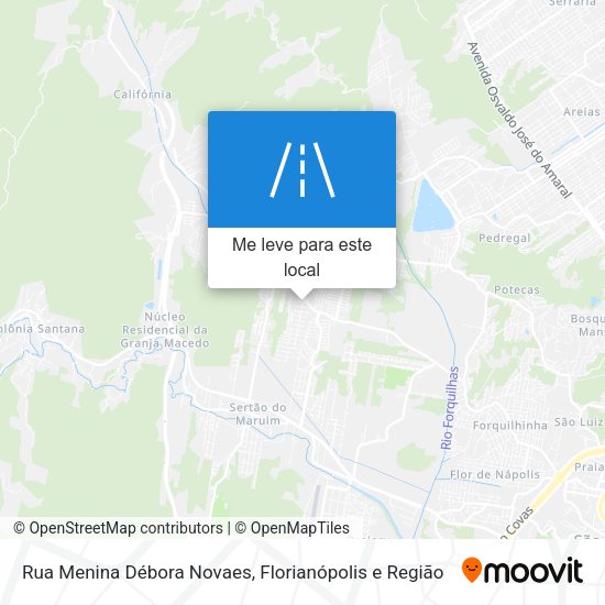 Rua Menina Débora Novaes mapa