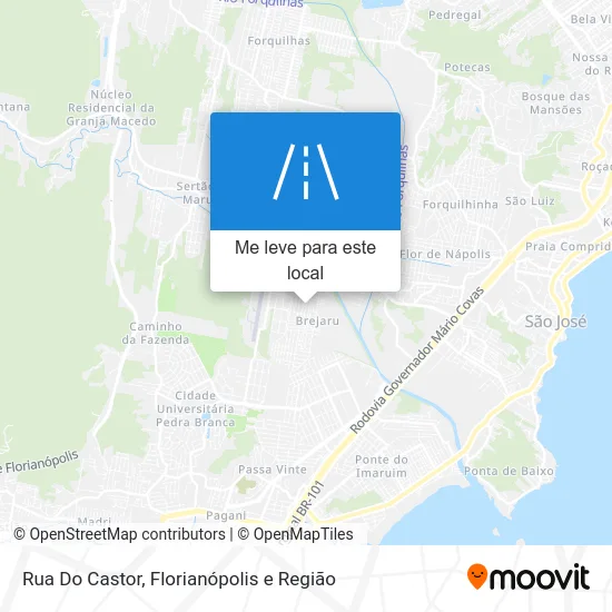 Rua Do Castor mapa