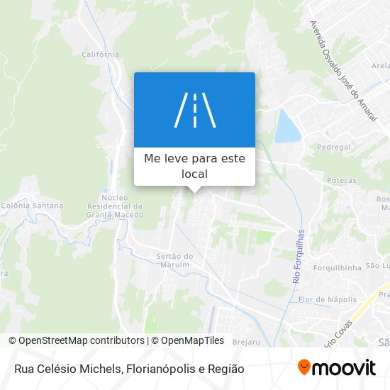 Rua Celésio Michels mapa