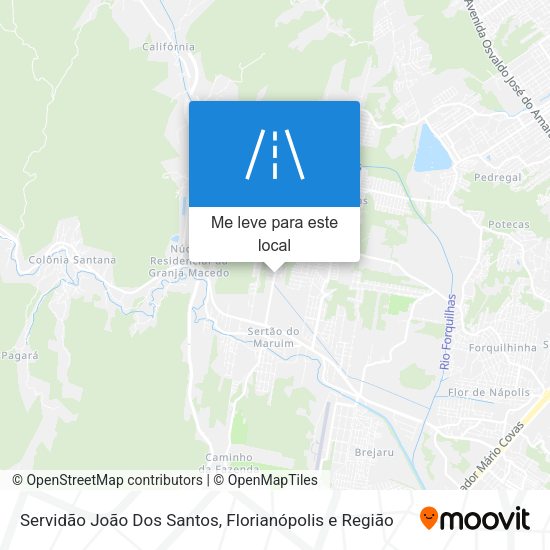 Servidão João Dos Santos mapa