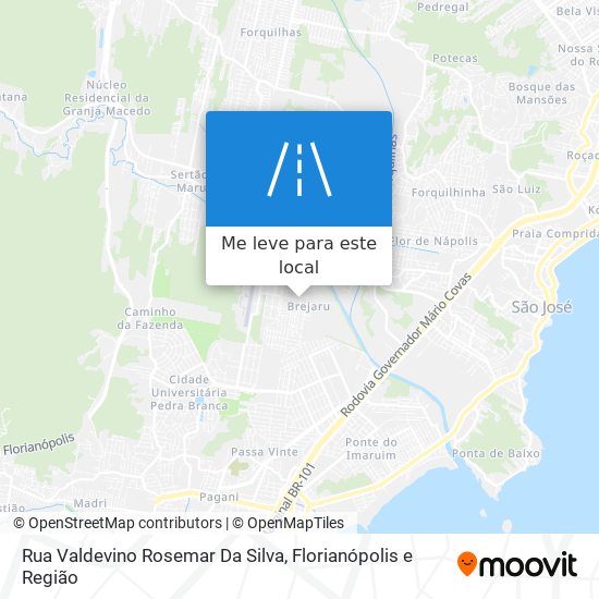 Rua Valdevino Rosemar Da Silva mapa