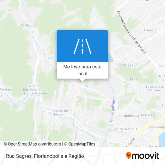 Rua Sagres mapa
