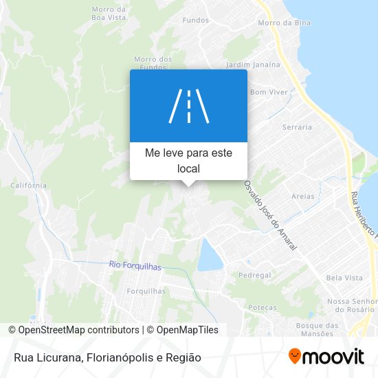 Rua Licurana mapa