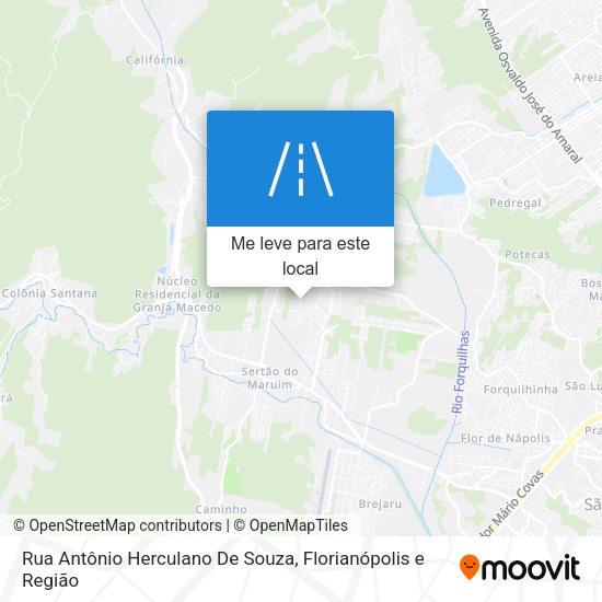 Rua Antônio Herculano De Souza mapa