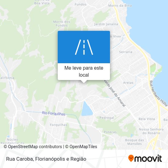 Rua Caroba mapa