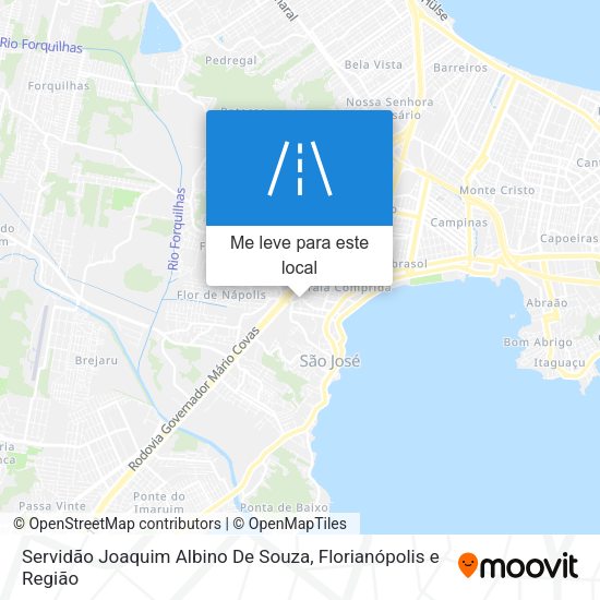 Servidão Joaquim Albino De Souza mapa