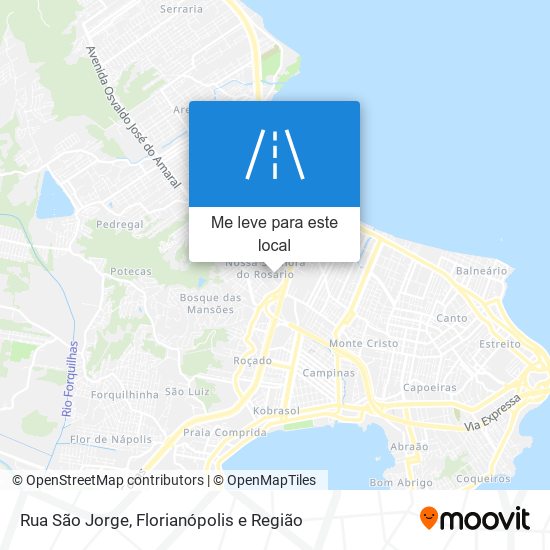 Rua São Jorge mapa