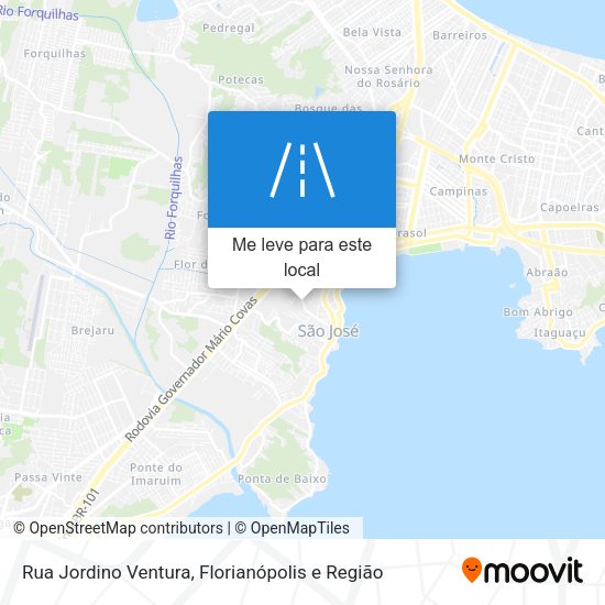 Rua Jordino Ventura mapa