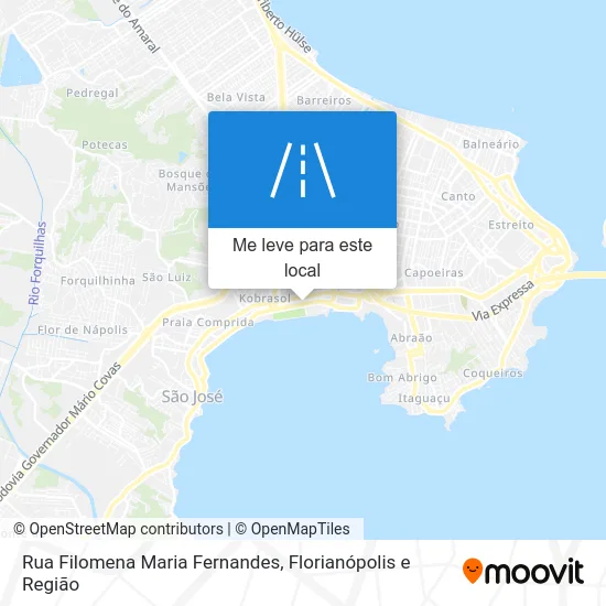Rua Filomena Maria Fernandes mapa