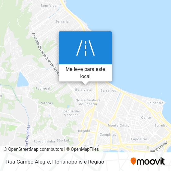 Rua Campo Alegre mapa