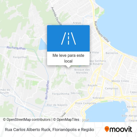 Rua Carlos Alberto Ruck mapa