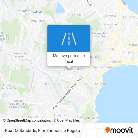 Rua Da Saudade mapa