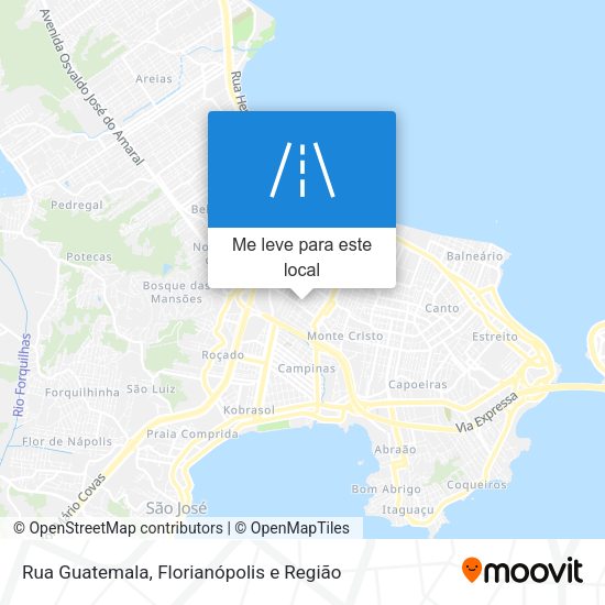 Rua Guatemala mapa