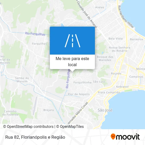 Rua 82 mapa