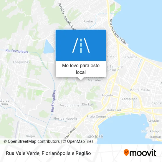 Rua Vale Verde mapa