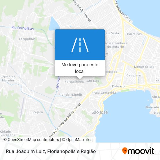 Rua Joaquim Luiz mapa