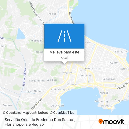 Servidão Orlando Frederico Dos Santos mapa